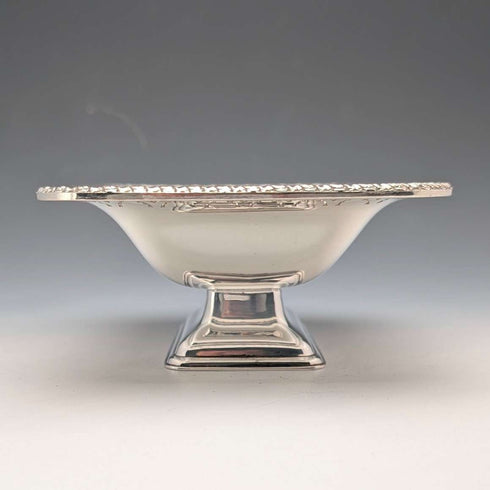 Mappin & Webb 出品的復古英國鍍銀方形帶柄碟