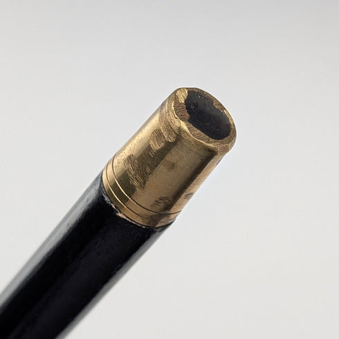 ヴィンテージ ブラックシャフト アントラーL字ハンドル ステッキ 杖 72cm ASHBEY