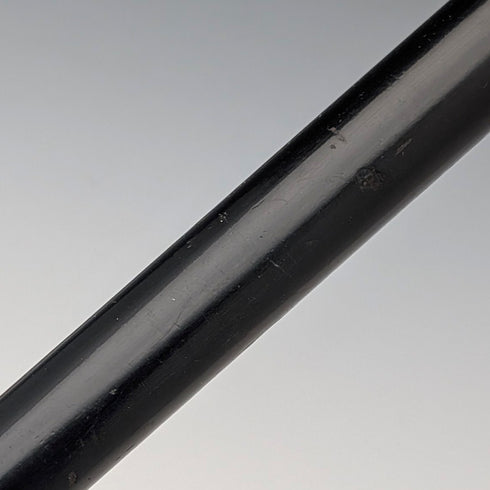 1916年英國古董黑軸純銀圓頭手柄手杖,長87厘米