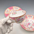 1920s British Minton Teacup Trio Pink Cockatrice, special order for Meyer Emporium ③