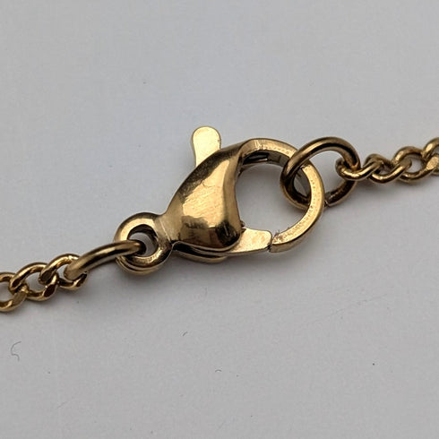 復古鍍金十字架吊墜及項鍊