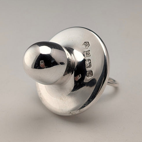 英國復古純銀奶嘴,19克,謝菲爾德卡爾斯