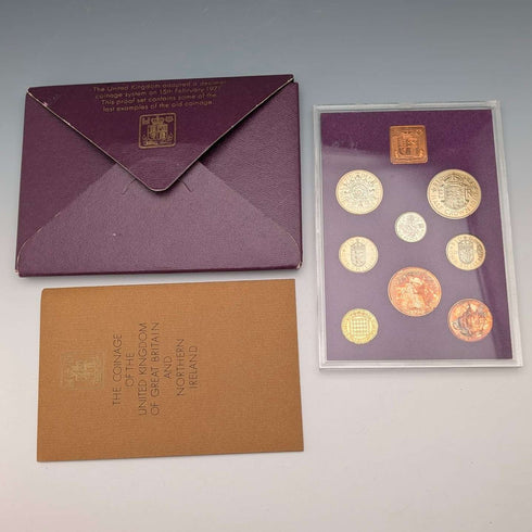 1970 年英國十進制前硬幣,8 枚一套,皇家鑄幣廠