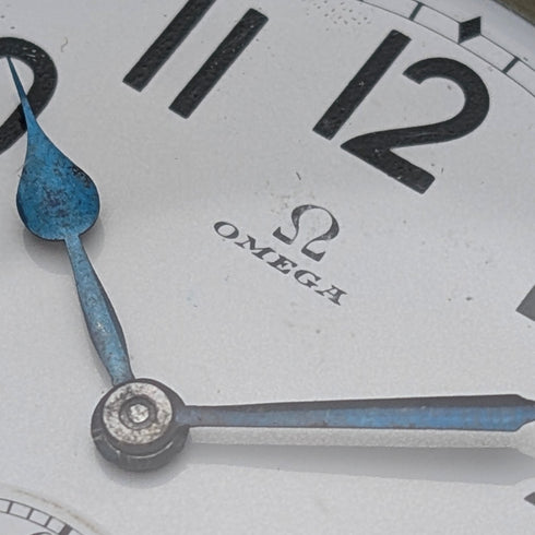 約1906年產歐米茄古董懷錶,直徑58毫米,鐵路懷錶,合金錶殼,走時良好