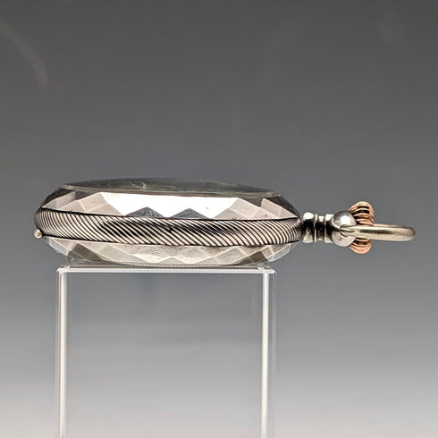 アンティーク ヘブドマス 8日巻懐中時計 銀側ケース 動作良好