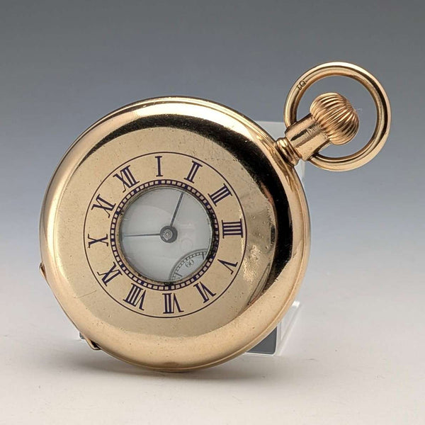 Antique Waltham Pocket Watch, circa 1917, USA, Gold-Filled Half-Hunter, Serviced.