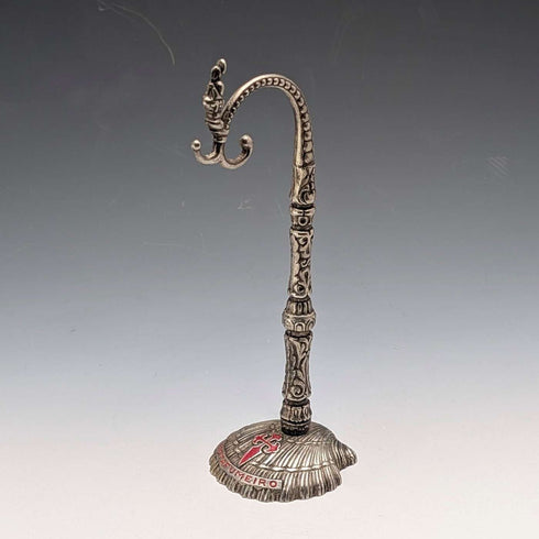 Vintage Spanish Botafumeiro Lantern-Shaped Metal Pocket Watch Holder