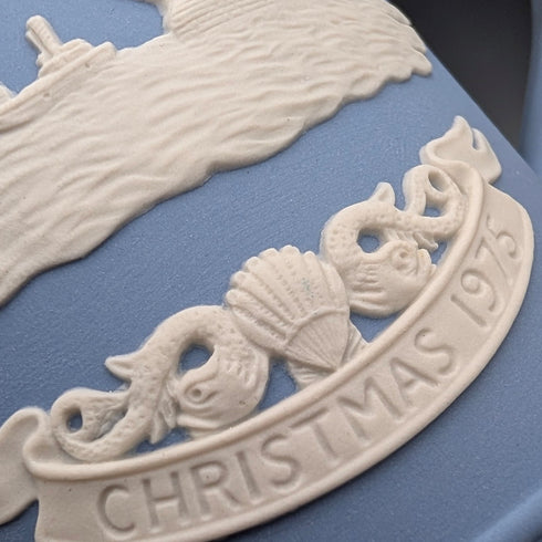 1975年英國韋奇伍德碧玉瓷聖誕馬克杯