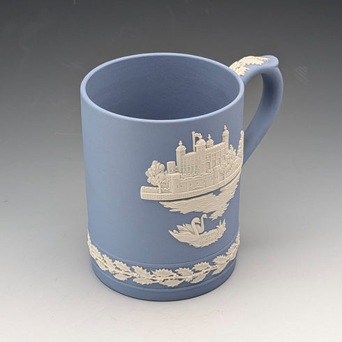 1973年英國韋奇伍德碧玉瓷聖誕馬克杯