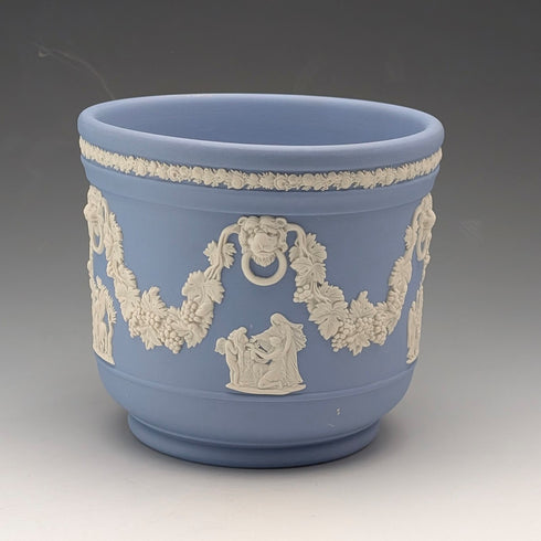 英國老式韋奇伍德碧玉花盆