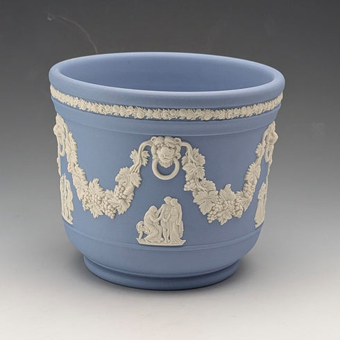 英國老式韋奇伍德碧玉花盆