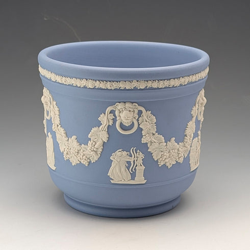英國老式韋奇伍德碧玉花盆