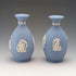 A pair of vintage Wedgwood Jasperware vases.