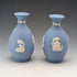 A pair of vintage Wedgwood Jasperware vases.