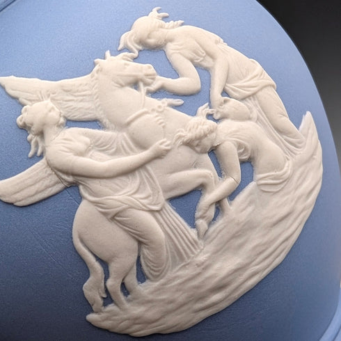 Pair of British Vintage Wedgwood Jasperware Urns