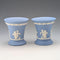 Pair of British Vintage Wedgwood Jasperware Cup Vases