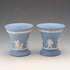 Pair of British Vintage Wedgwood Jasperware Cup Vases