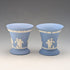 Pair of British Vintage Wedgwood Jasperware Cup Vases