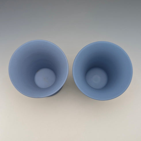 Pair of British Vintage Wedgwood Jasperware Cup Vases