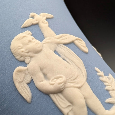 Pair of British Vintage Wedgwood Jasperware Cup Vases