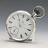 1899 British antique JW Benson BANK pocket watch, sterling silver open face, in good working order