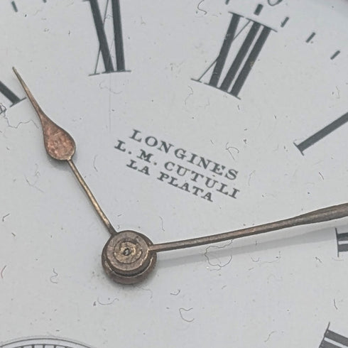 浪琴古董懷錶,約1901年,新藝術風格裝飾,銀色獵錶錶殼,走時良好。