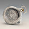 Antique Longines pocket watch, circa 1912, floral decoration, silver-sided hunter case, in good working order.