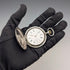 Antique Longines pocket watch, circa 1912, floral decoration, silver-sided hunter case, in good working order.