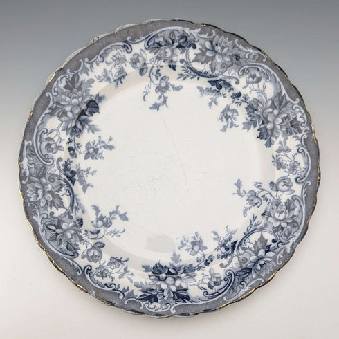 英国アンティーク バーリントンパターン 半磁器製 ディナープレートペア Wedgwood&Co.