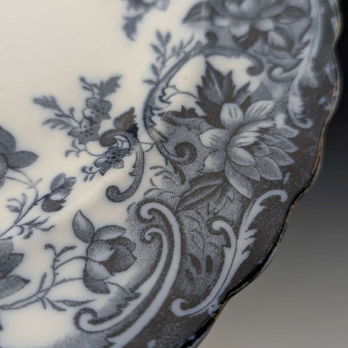 英国アンティーク バーリントンパターン 半磁器製 ディナープレートペア Wedgwood&Co.