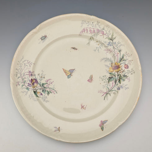 法式復古日式設計硬質陶瓷邊盤一對 ①