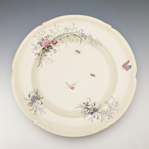 法式復古日式設計硬陶瓷湯盤一對 ②