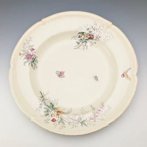 法式復古日式設計硬陶瓷湯盤一對 ②