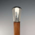 Antique Malacca Shaft Sterling Silver Rondelle Handle Walking Stick 87cm