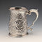 1736 Georgian Sterling Silver Large Mug with Relief, 356g, by Richard Bayley