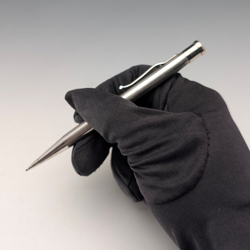 British Vintage Yard O' Red Rhodium Plated Push-On Mechanical Pencil with Paper Box and Instructions