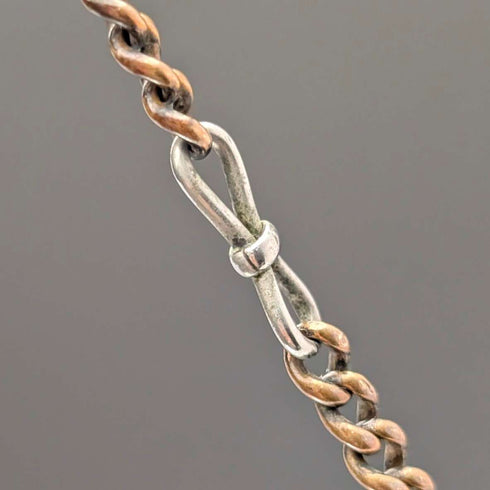 Antique Two-Tone Fancy Link Albert Chain with Clasp