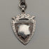 Antique British Sterling Silver Double Albert Chain, 43g, Sterling Silver Medal Fob