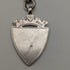 Antique British Sterling Silver Double Albert Chain, 43g, Sterling Silver Medal Fob