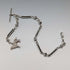 Antique British Fancy Link Sterling Silver Albert Chain, 46g, Dog Fob