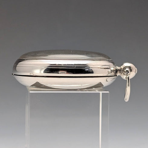 1839 British antique pocket watch with decorative dial and key winding mechanism, 52mm diameter, in good working order