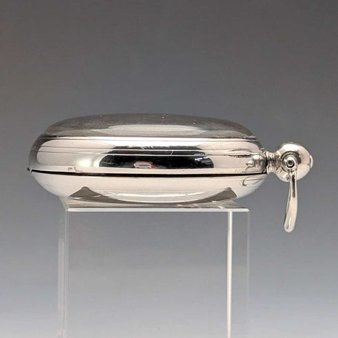 1839 British antique pocket watch with decorative dial and key winding mechanism, 52mm diameter, in good working order