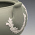 1978 British Vintage Wedgwood Green Jasperware Sugar Bowl (without lid)