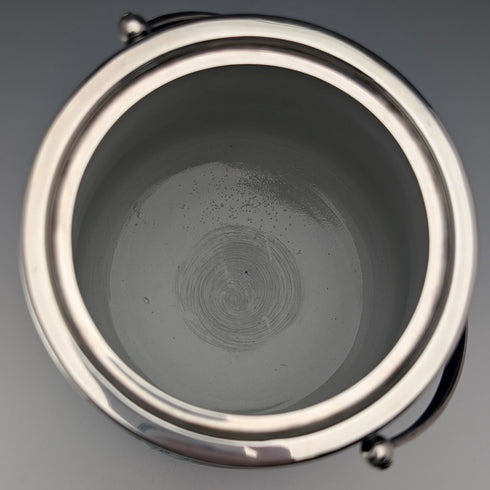 Antique British Wedgwood Biscuit Barrel Jasperware Royal Blue