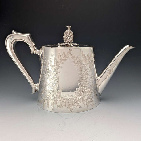英國古董鍍銀茶壺,約1887年,Mappin & Webb出品