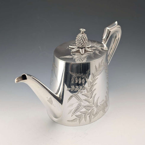 英國古董鍍銀茶壺,約1887年,Mappin & Webb出品