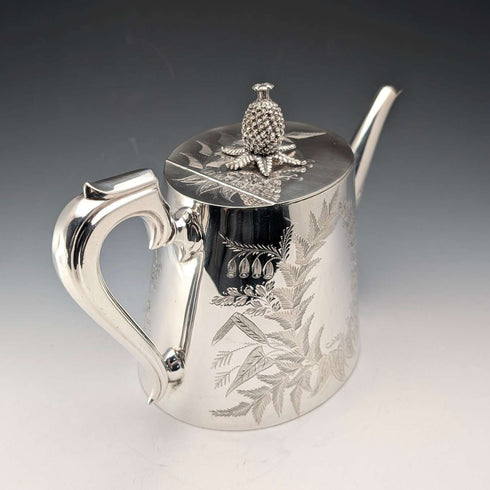 英國古董鍍銀茶壺,約1887年,Mappin & Webb出品