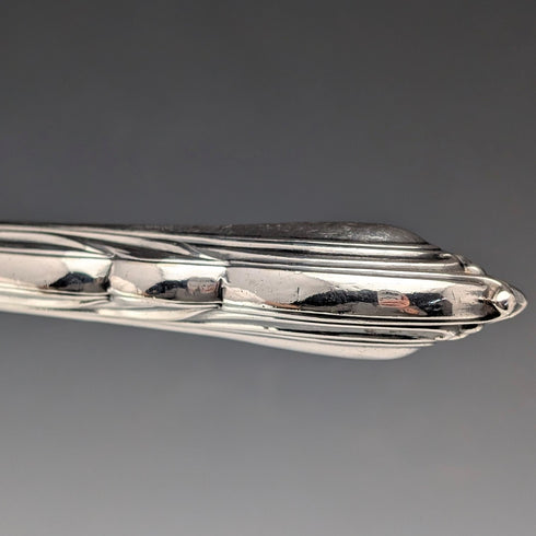 Antique British silver-plated fish server pair by Harrison Brothers & Howson