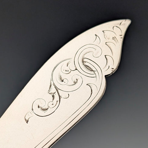 6對英國古董珍珠母貝甜點餐具,約1924年,Barker Bros出品