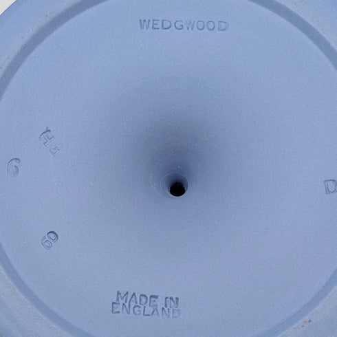 英國韋奇伍德復古碧玉陶淺藍高腳杯